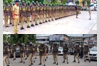Mangaluru: Cops conduct lathi drill under the guidance of the new City Police Commissioner